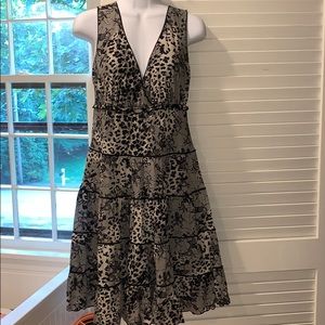 Floral animal print dress